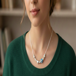 Load image into Gallery viewer, Evil Eye 925 Sterling Silver Necklace with Adjustable Length