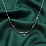 Load image into Gallery viewer, 925 Sterling Silver Heart Shape Pendant Necklace with Adjustable Length