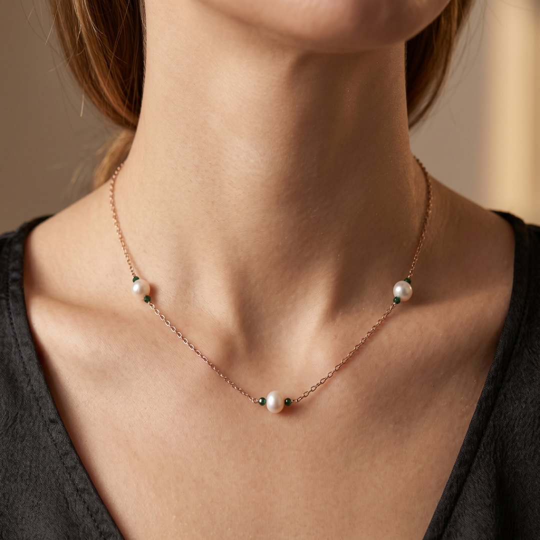 Premium 925 Sterling Silver Pearl Pendant Necklace