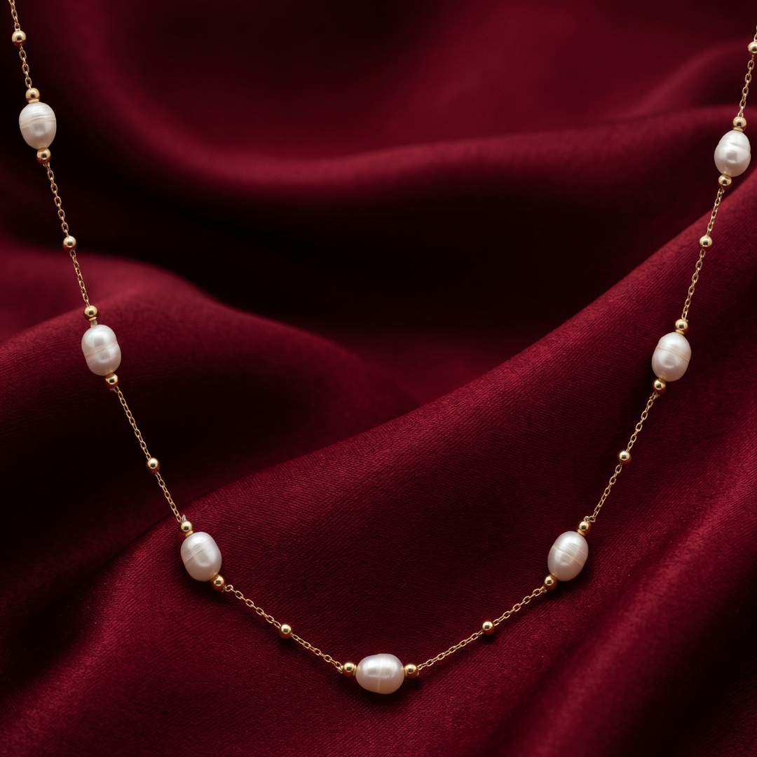 925 Sterling Silver Pearl Necklace for Women