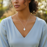Load image into Gallery viewer, Photo Locket Oval Openable Pendant 925 Sterling Silver With Chain