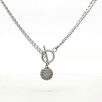 Load image into Gallery viewer, 925 Sterling Silver Round Shape Pendant Necklace with Adjustable Length