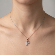 925 Sterling Silver Round Shape Pendant Necklace with Adjustable Length