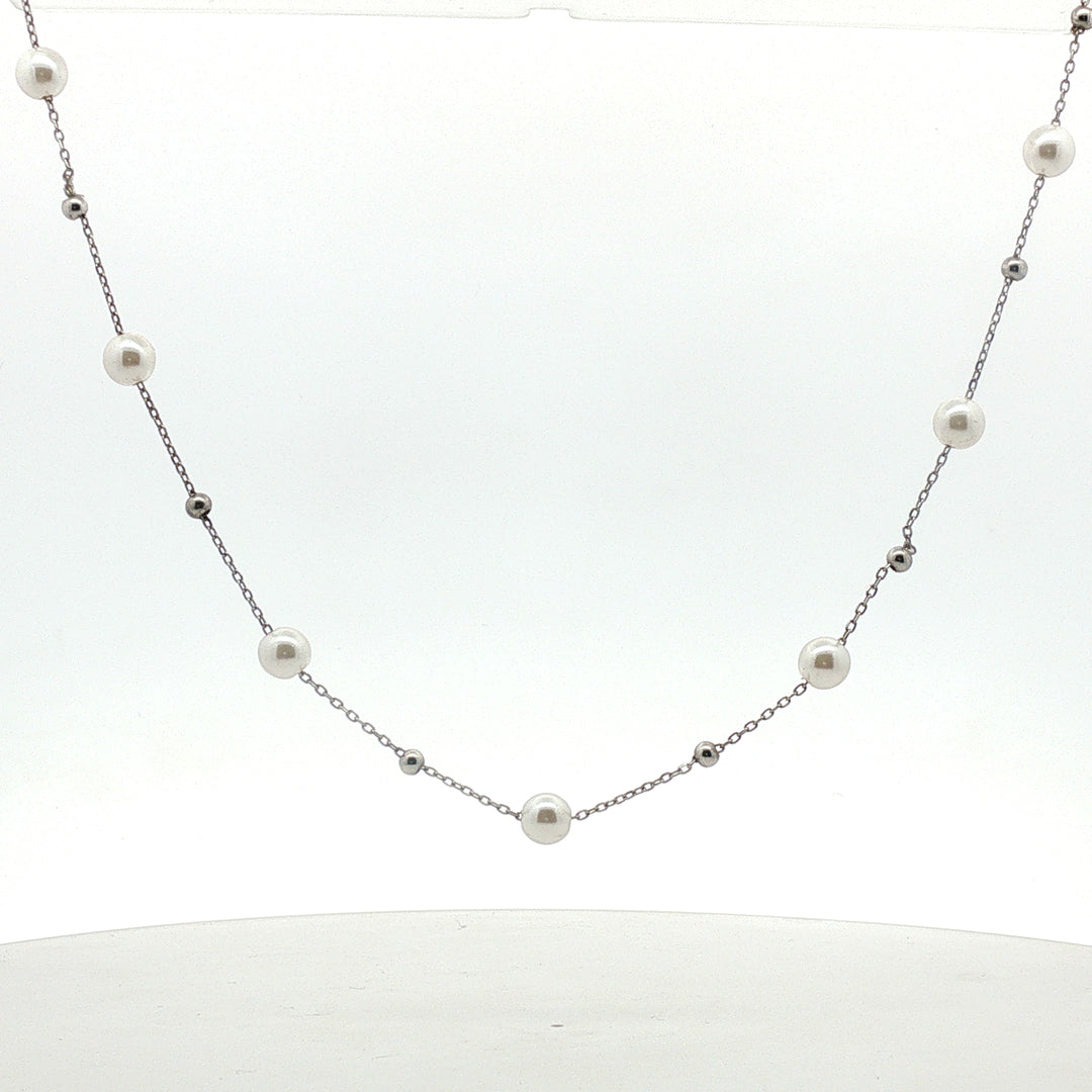 Premium 925 Sterling Silver Pearl Pendant Necklace