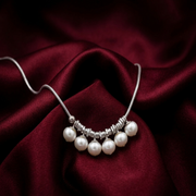 Luxury 925 Silver Pearl Necklace for Girls & Women