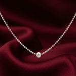 Load image into Gallery viewer, 925 Sterling Silver Round Shape Pendant Necklace with Adjustable Length
