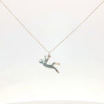 Load image into Gallery viewer, Still Falling For you 925 Sterling Silver Pendant Adjustable Chain with Message Postcard