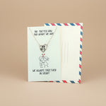 Load image into Gallery viewer, We Always Together In Heart 925 Sterling Silver Pendant With Chain Adjustable Length
