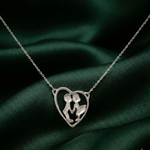 Load image into Gallery viewer, We Always Together In Heart 925 Sterling Silver Pendant Adjustable Chain with Message Postcard