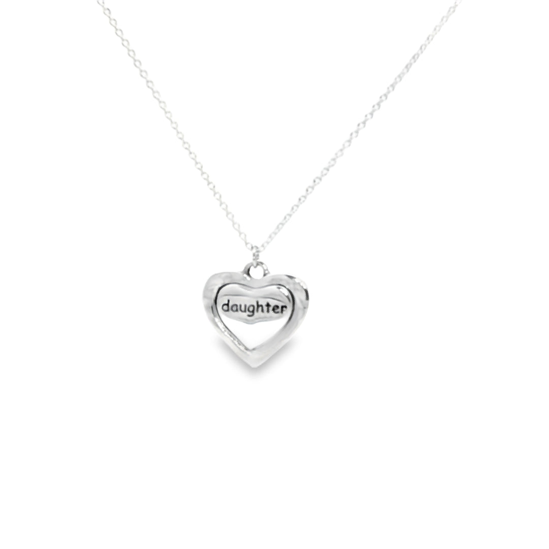 Daughter Can Feel Only 925 Sterling Silver Pendant With Chain Adjustable Length