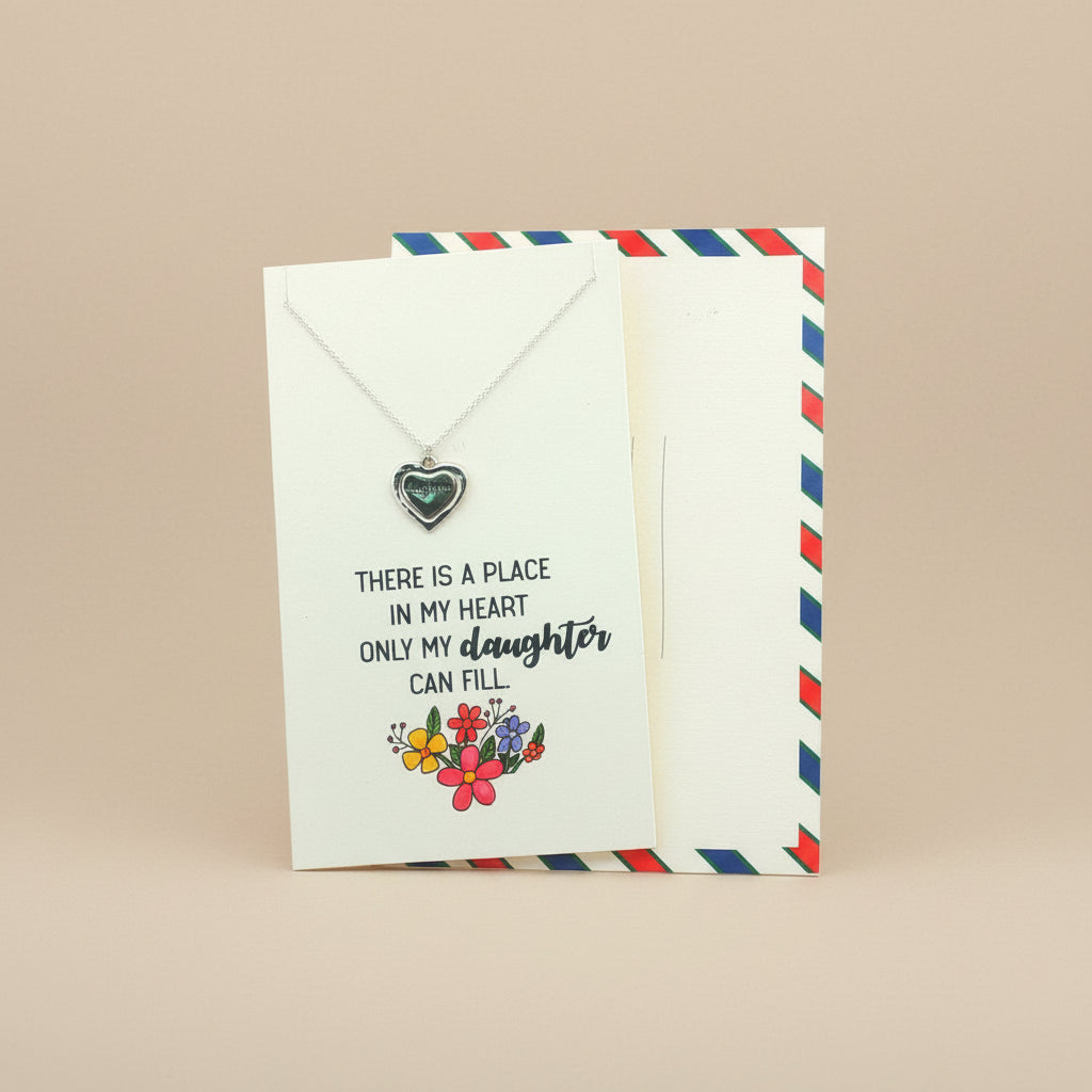 Daughter Can Feel Only 925 Sterling Silver Pendant With Chain Adjustable Length