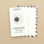 Load image into Gallery viewer, Namaste Lotus 925 Sterling Silver Pendant With Chain Adjustable Length
