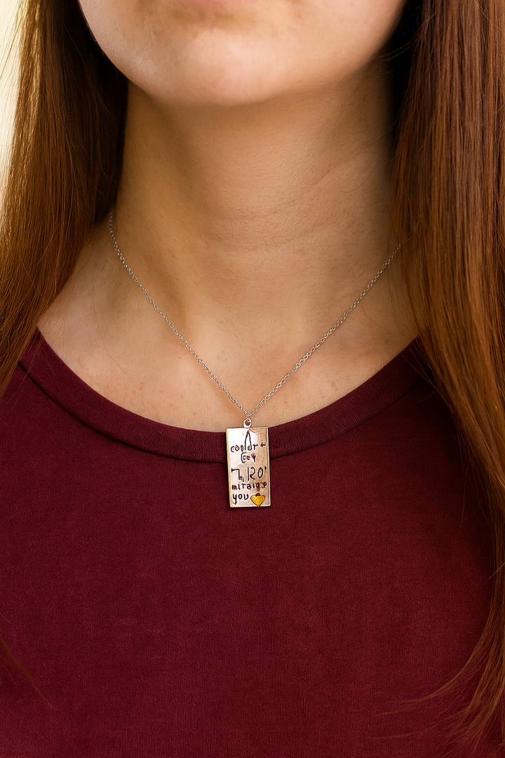 I Couldn't Say " I DO" Without You  925 Sterling Silver Pendant With Chain Adjustable Length