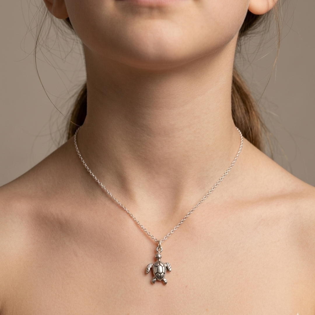 Your Speed Doesn't Metter 925 Sterling Silver Pendant With Adjustable Chain with Message Postcard
