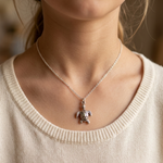 Load image into Gallery viewer, Your Speed Doesn't Metter 925 Sterling Silver Pendant With Adjustable Chain with Message Postcard