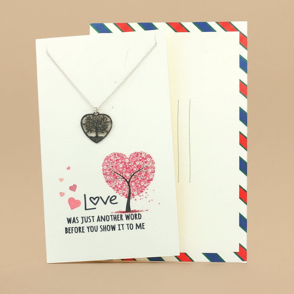 Love 925 Sterling Silver Pendant With Chain Adjustable Length