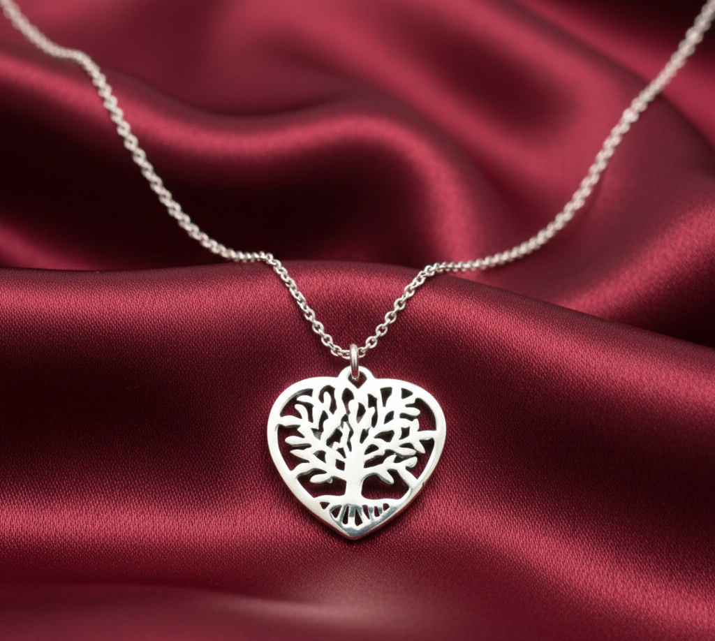 Love 925 Sterling Silver Pendant With Chain Adjustable Length