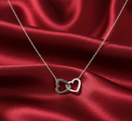 Load image into Gallery viewer, Sisters Hearts Linked Forever 925 Sterling Silver Pendant With Chain Adjustable Length
