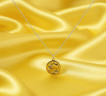 Load image into Gallery viewer, Star Can&#39;t Shine Without Darkness 925 Sterling Silver Pendant With Chain Adjustable Length
