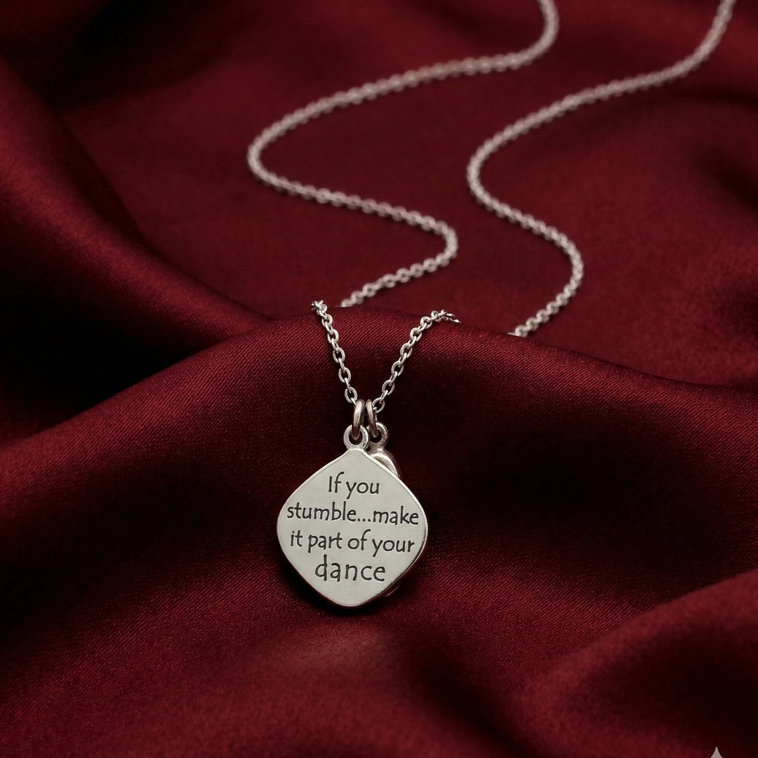 Little Princess 925 Sterling Silver Pendant With Chain Adjustable Length in Glass Bottle