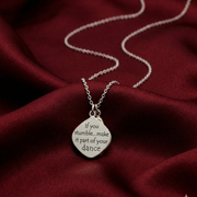 Little Princess 925 Sterling Silver Pendant With Chain Adjustable Length in Glass Bottle