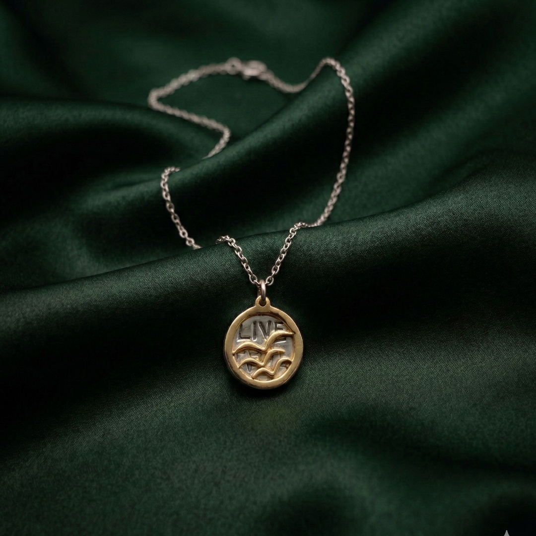 Be Free 925 Sterling Silver Pendant With Chain Adjustable Length in Glass Bottle