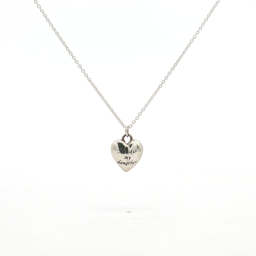 Daughter 925 Sterling Silver Pendant With Chain Adjustable Length