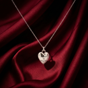 Daughter 925 Sterling Silver Pendant With Chain Adjustable Length in Glass Bottle