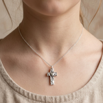 Load image into Gallery viewer, Symmbol Of Love 925 Sterling Silver Pendant With Chain Adjustable Length in Glass Bottle