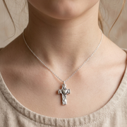 Symmbol Of Love 925 Sterling Silver Pendant With Chain Adjustable Length in Glass Bottle