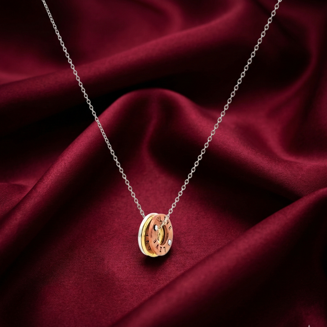 Laugh Everyday 925 Sterling Silver Pendant With Chain Adjustable Length in Glass Bottle