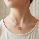 Load image into Gallery viewer, Laugh Everyday 925 Sterling Silver Pendant With Chain Adjustable Length in Glass Bottle