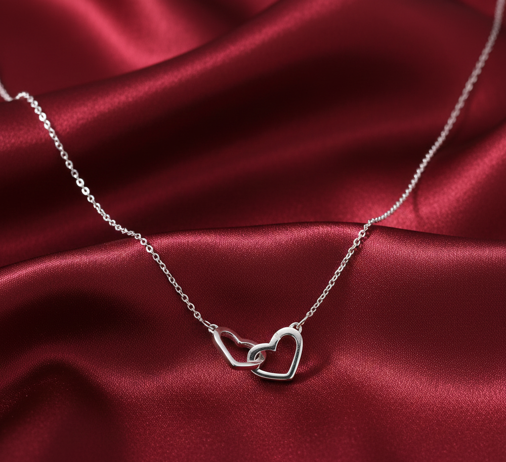 Forever 925 Sterling Silver Pendant With Chain Adjustable Length