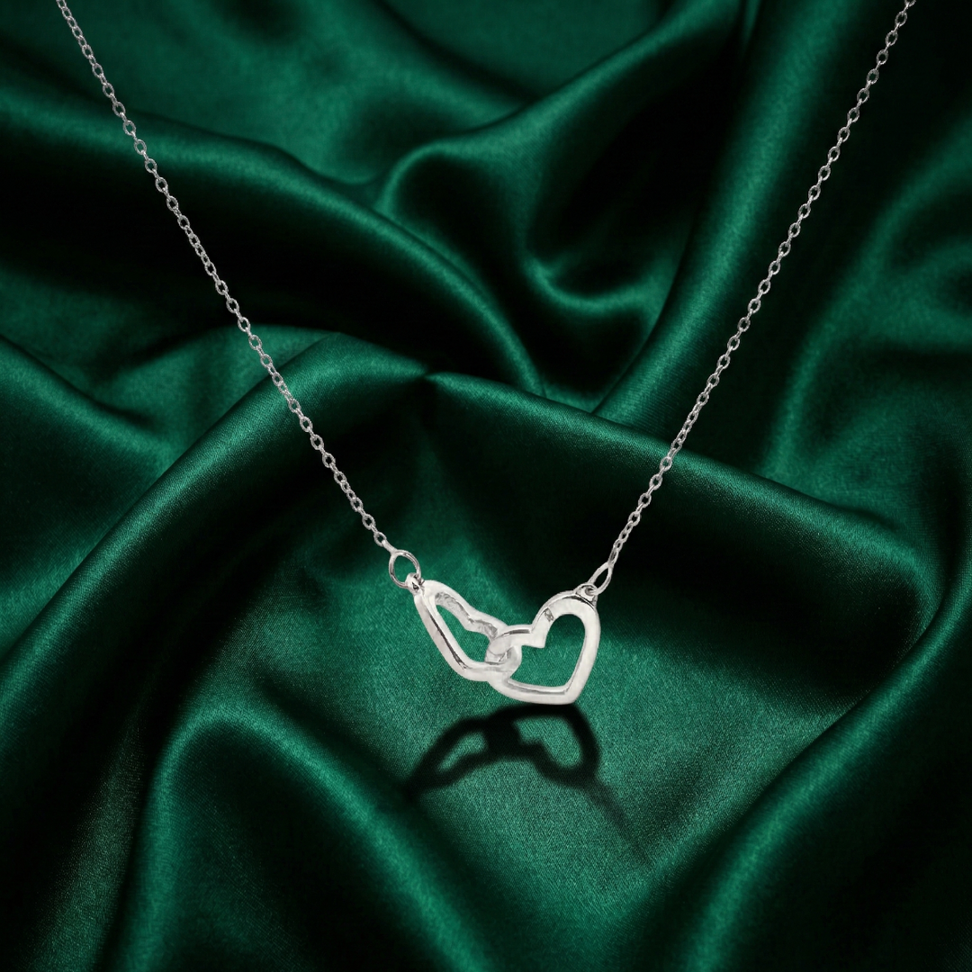 Forever 925 Sterling Silver Pendant With Chain Adjustable Length in Glass Bottle