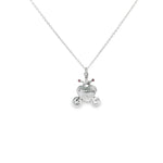 Load image into Gallery viewer, Princess 925 Sterling Silver Pendant With Chain Adjustable Length
