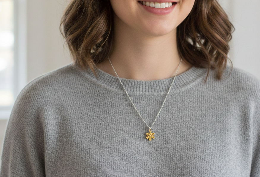 Beautiful Way 925 Sterling Silver Pendant With Chain Adjustable Length