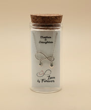 Love & Forever 925 Sterling Silver Pendant With Chain Adjustable Length