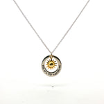 Load image into Gallery viewer, Sunshine 925 Sterling Silver Pendant With Chain Adjustable Length in Glass Bottle
