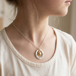 Load image into Gallery viewer, Sunshine 925 Sterling Silver Pendant With Chain Adjustable Length in Glass Bottle