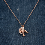 Load image into Gallery viewer, 925 Sterling Silver Plane Pendant Necklace with Adjustable Length