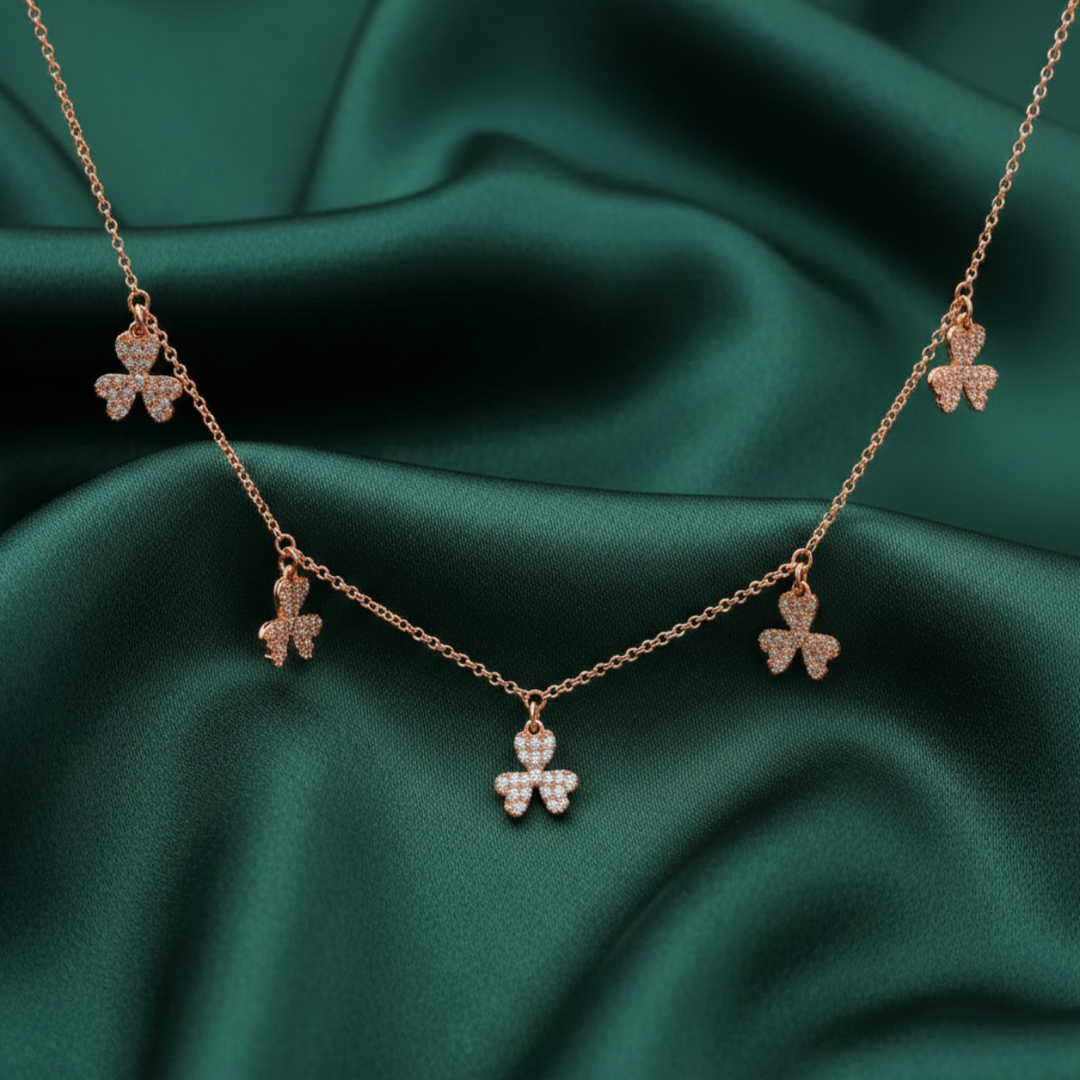 Gold Plated Minoan 925 Sterling Silver Necklace with Adjustable Length