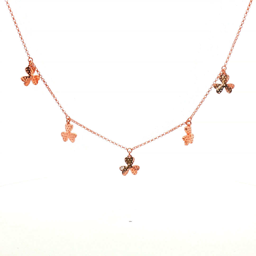 Gold Plated Minoan 925 Sterling Silver Necklace with Adjustable Length