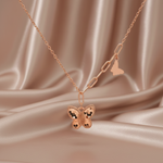 Load image into Gallery viewer, 925 Sterling Silver Butterfly Shape Pendant Necklace with Adjustable Length