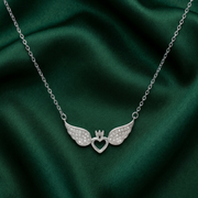 925 Sterling Silver Heart Pendant Necklace with Adjustable Length