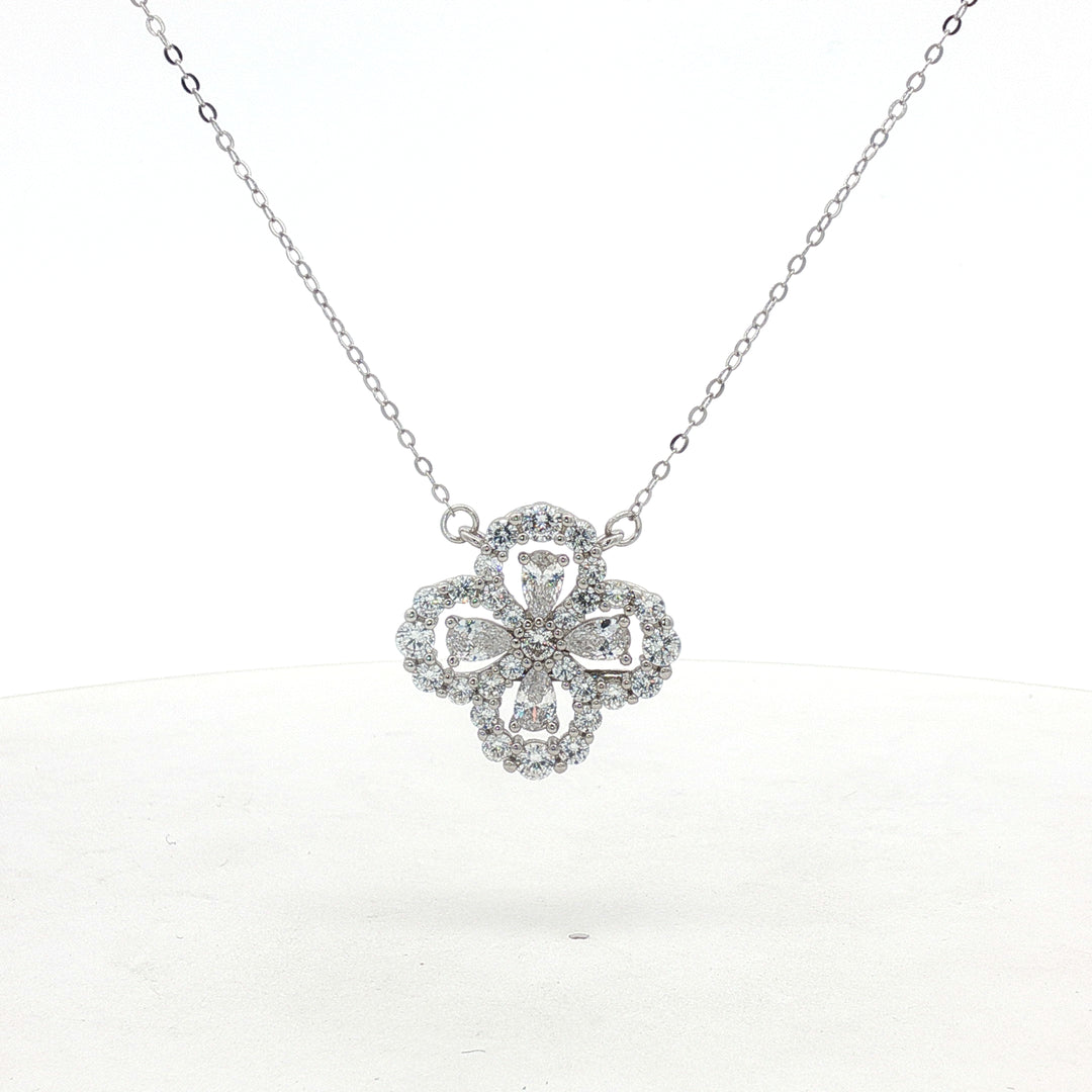 Premium 925 Silver Pendant Necklace with Multi-Charm Design