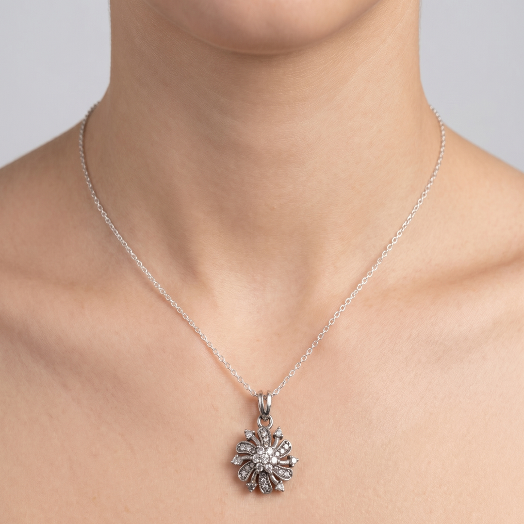Elegant Yuva Pendant with 925 Silver Chain