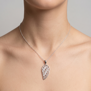 Elegant Yuva Leaf Pendant with 925 Silver Chain