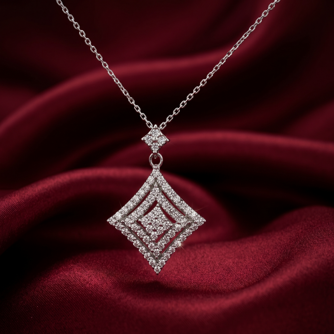 Elegant Yuva Pendant with 925 Silver Chain