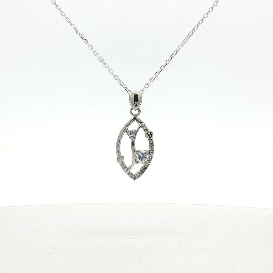 Classic Yuva Pendant with Silver Chain