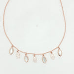 Load image into Gallery viewer, 925 Sterling Silver Leaf Shape charms Necklace with Adjustable Length